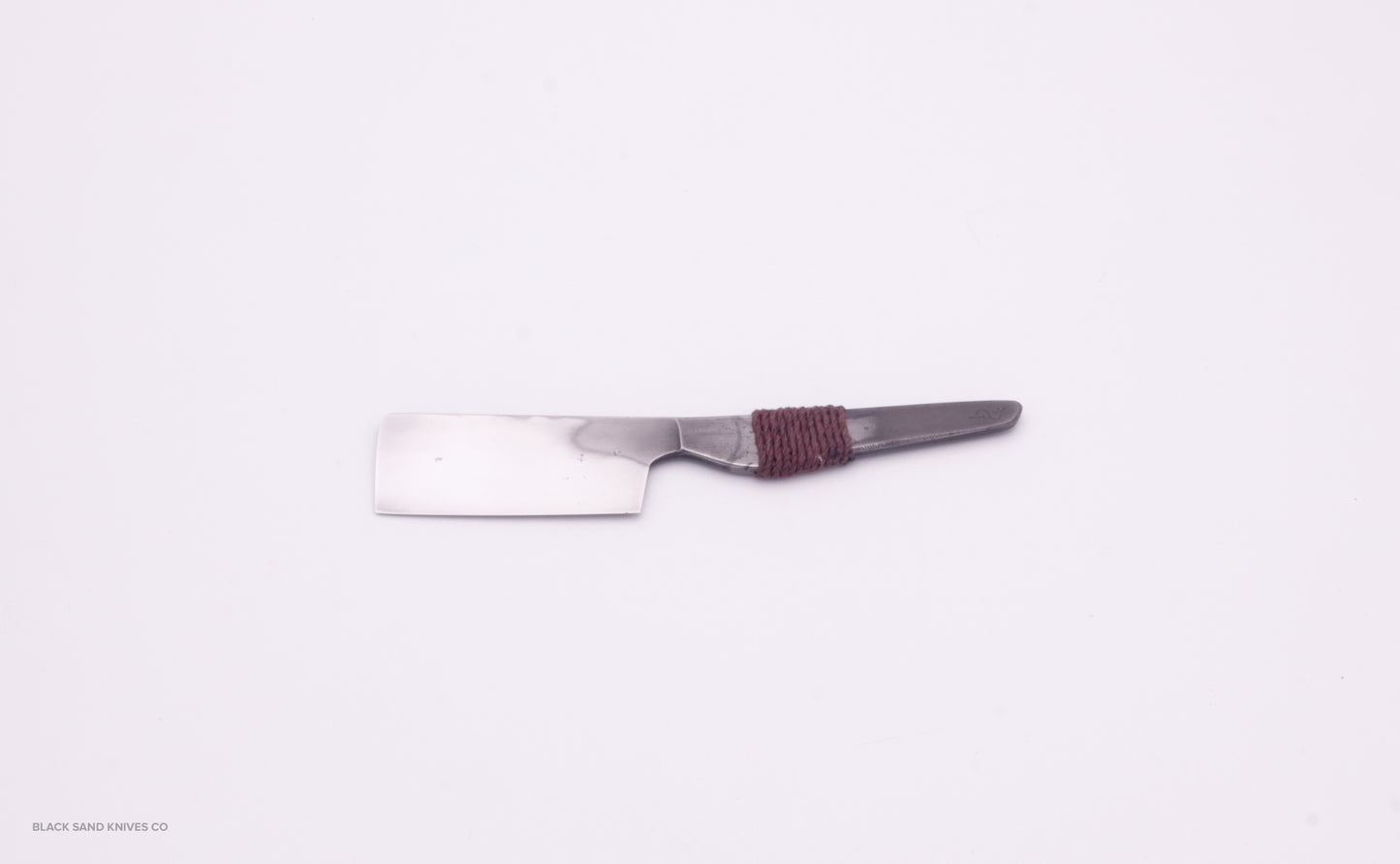 Straight Edge Western Beveled Kamisori Razor in High Carbon Steel w/ Hamon