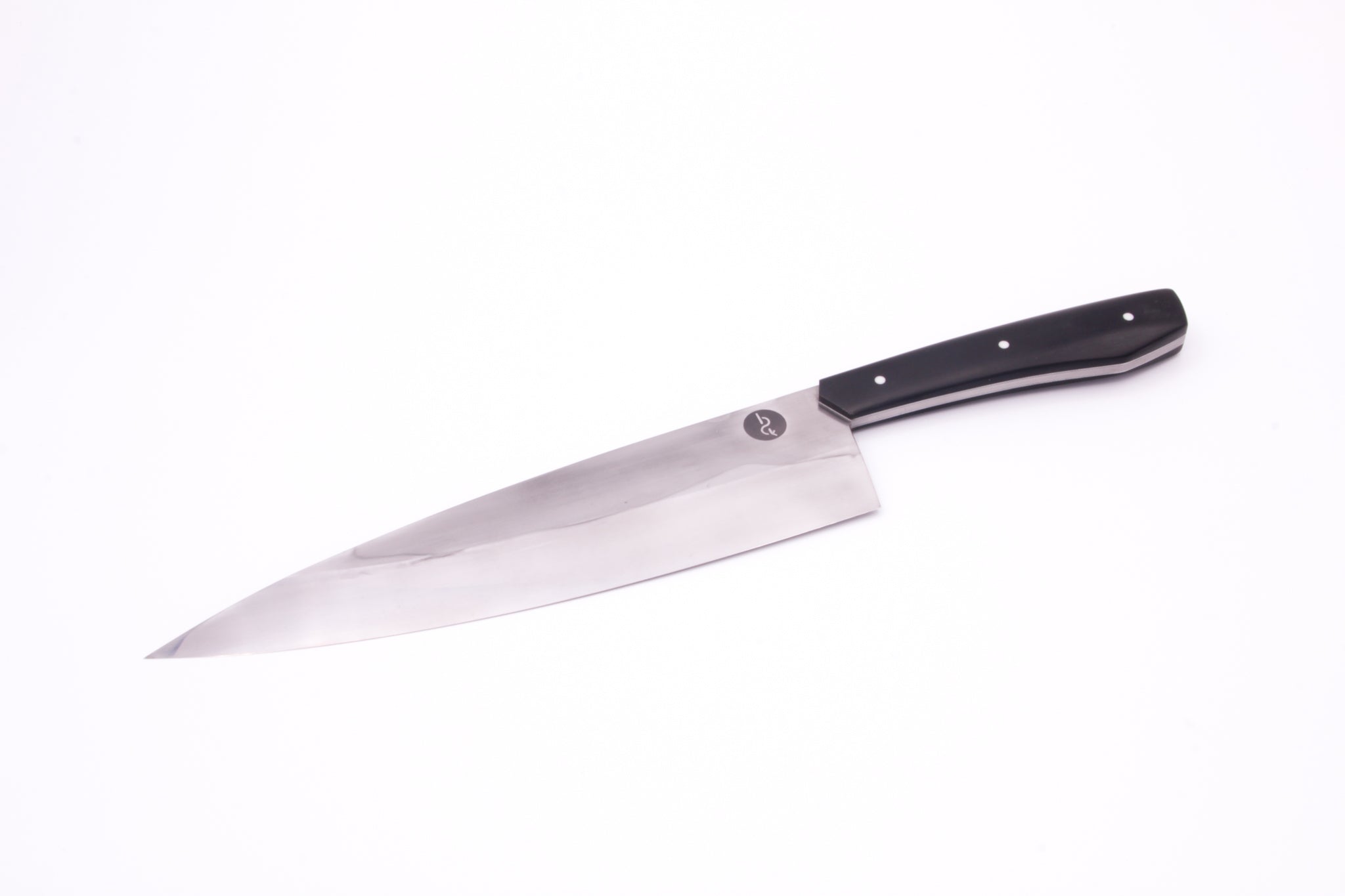 Chef's Knife Handforged High Carbon Steel 26C3 Water Quenched Brut