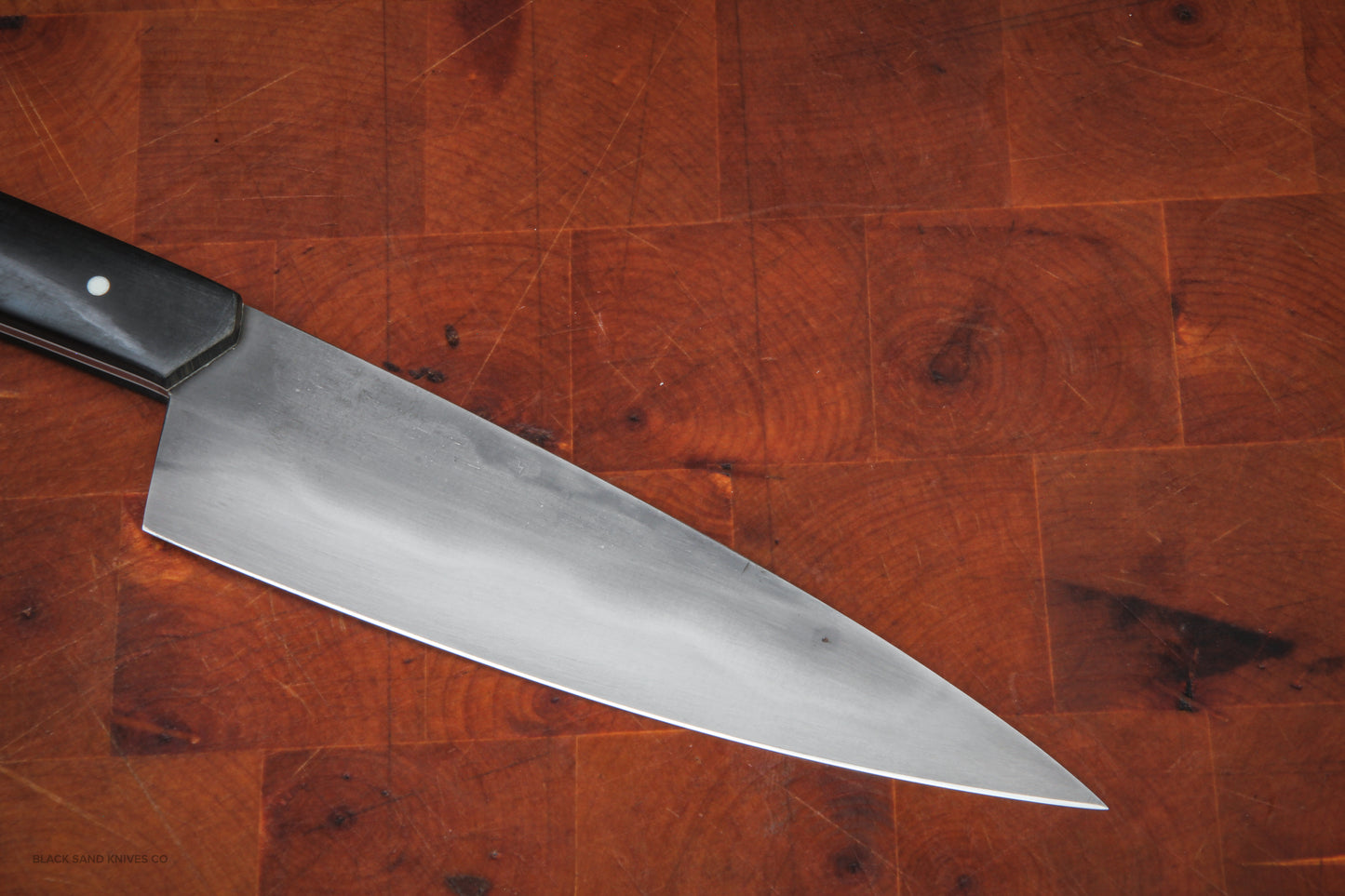 5.5" (140mm) Petty with Hamon in 1080 High Carbon Steel with Toxedo Handles