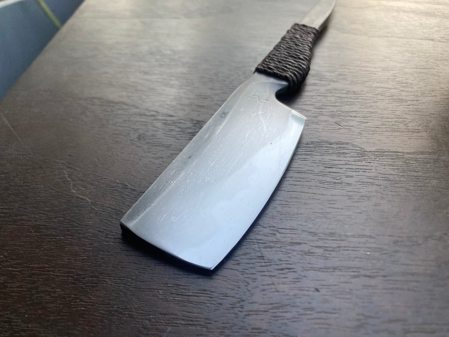 Full Flat Ground Smile Bladed Kamisori Razor w/ Hamon in 26c3 High Carbon Steel
